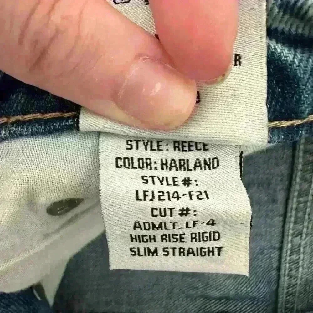 Lovers + Friends Revolve Reece High Rise Rigid Slim Straight Jeans Size 25 - Picture 7 of 8